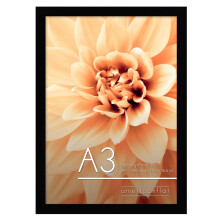Americanflat A3 Picture Frame in Black - Engineered Wood with Shatter Resistant Glass - Horizontal and Vertical Formats for Wall - 29.7x42 cm