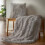 Catherine Lansfield Catherine Lansfield Cuddly Deep Pile 150x200cm Blanket Throw Silver Grey 2