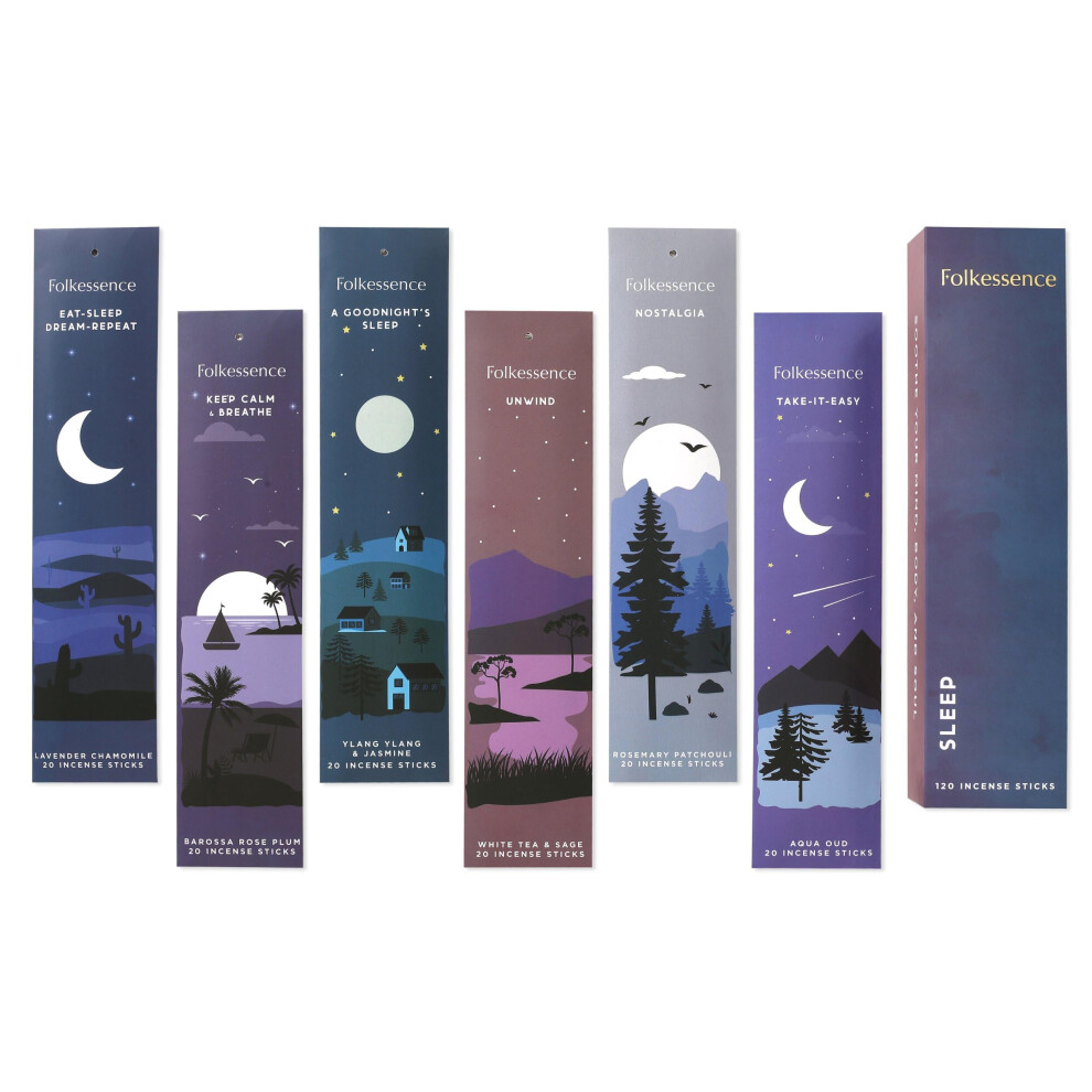 Folkulture Premium Incense Sticks (6 Packs - 120 Sticks), Natural, Charcoal Free- Patchouli, Sage, Rosemary - 45 Mins Burn Time - Organic, Clean For-image-OPC-PMGTHCZ-NEW