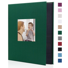 Miaikoe Photo Album 6x4 300 Pockets Slip in Large Capacity Album for Family Wedding Anniversary Linen Album Book Holds 300 Horizontal 10x15cm Photos(