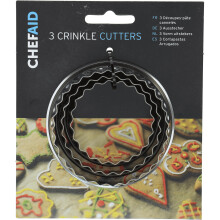 Chef Aid Pastry Cutters, Set Of 3, Cookie Biscuit Cutter, Scone, Mince Pie, Tarts, Mini Quiches, Dough, At Home Baking, Cake Decorating, Fondant Icin