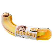 Joie Monkey Banana Pod Storage Container – Durable Banana Holder for Lunch Boxes & Travel, BPA-Free & Dishwasher Safe, Yellow