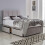 ComfoRest King Size Divan Bed with 2 Drawers - 5FT - (Silver Plush) - Durable Frame for Modern Interiors - Functional Design for Large Spaces - Versa 1