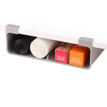 Joseph Joseph CupboardStore Under Shelf Storage Organiser, Larger Rolls/Boxes, 3M VHB Tape or Screws, Fits Units Over 33 cm Wide, Grey