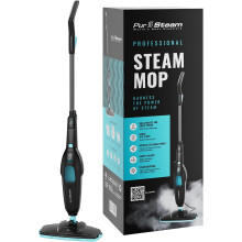 PurSteam Professional Steam Mop | Multi-Surface Floor Cleaner for Hardwood, Tile, Laminate & Carpet | Fast Heating, Lightweight & Chemical-Free Clean