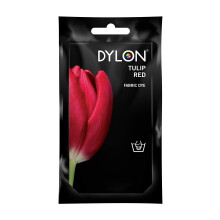 DYLON Hand Dye, Fabric Dye Sachet for Clothes, Soft Furnishings and Projects, 50 g - Tulip Red