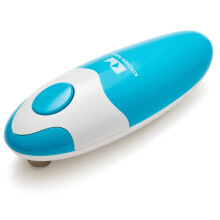 Kitchen Mama Auto Electric Can Opener : Open Your Cans with A Simple Press of Button - Automatic, Hands Free, Smooth Edge, Food-Safe, Battery Operate