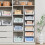 4 Pack Folding Closet Organizers Box, Stackable Plastic Basket, Drawer Shelf Container for Cupboard Kitchen Bathroom Bedroom (4L) White 6