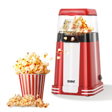 YASHE Popcorn Machine Retro, 1200 W Hot Air Popcorn Maker with Measuring Cup, One-Touch, Oil-Free is Perfect for Home Theatres, Movie Nights, Parties
