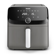Tefal Easy Fry Mega Air Fryer, 7.5L Capacity (Serves Up to 8), 8 Preset Programs, Compact Design, Energy-Efficient, Dishwasher-Safe Basket, Grey EY85