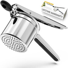 SPEENSUN Potato Ricer,Potato mashers,Large 15oz Heavy Duty Stainless Steel for Fluffy Mashed Potatoes,Fixed Ricer Disc Potato Press Without Messy,wit