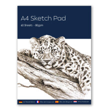 A4 Sketch Pad for Artists,Drawing Paper, Art Sketch Book - Perfect for Painting, Drawing and Sketching, 80 GSM White Paper,60 Sheets