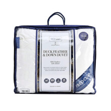 13.5 Tog Duck Feather & Down Duvet Anti Dustmite and Down Proof Cover White Duck Feather Duvet for All Year Round Premium Soft Warm & Cosy Quilt Idea