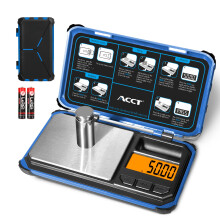 ACCT Precision Pocket Scale, 200gx0.01g jewelry gram scale, digital food scale with LCD display, one-click conversion 6 units, mini scale for kitchen