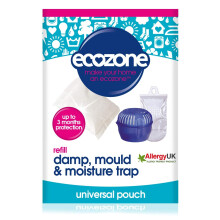 EcoZone Dehumidifier Refill Pouch, Damp, Mould & Moisture Absorber for Portable Re-Usable Device Trap, 3 Months Protection for Bedroom, Bathroom, Gar