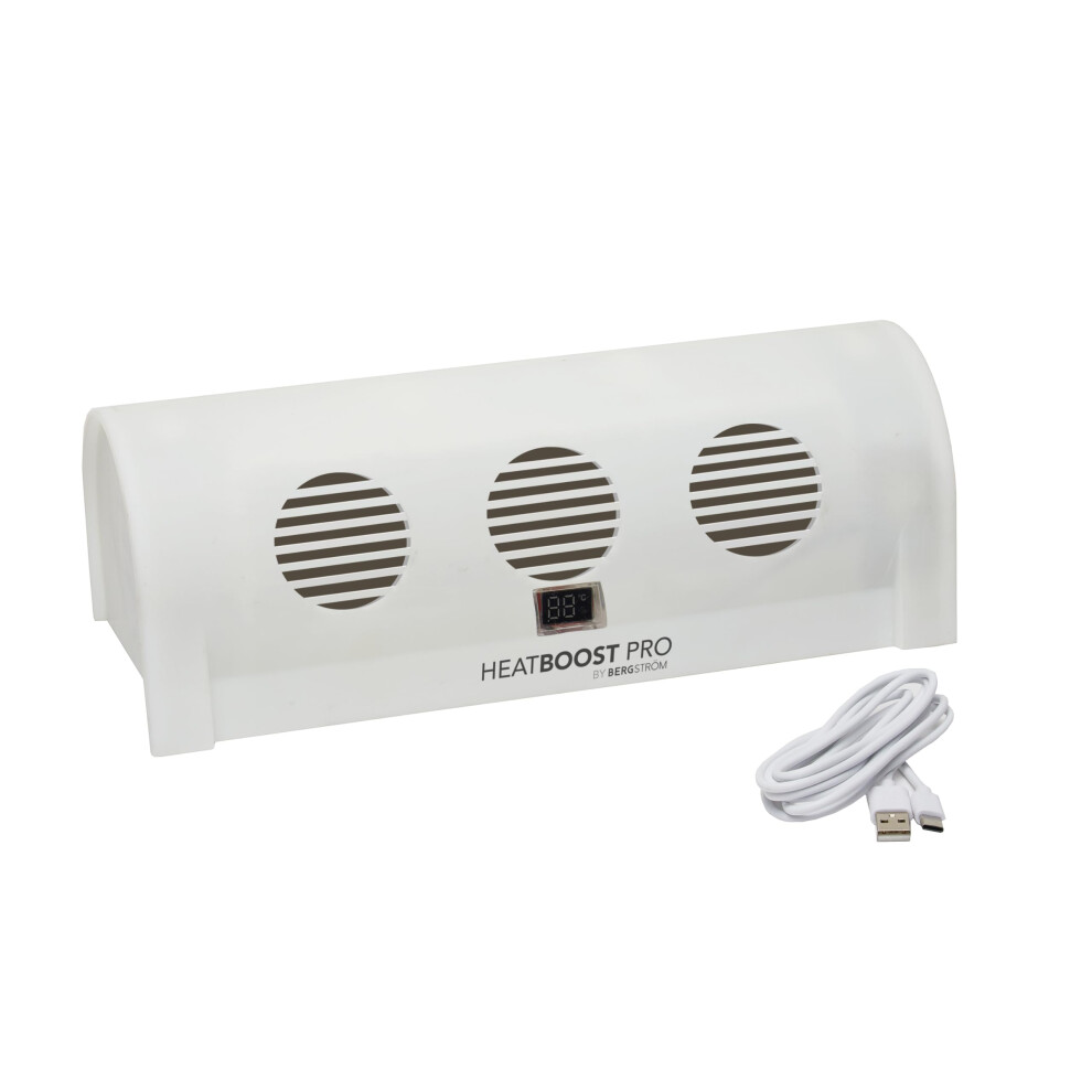 Coopers Of Stortford - Heatboost Pro Radiator Fan Heater - Energy Saving Usb Rechargeable Heater With Turbo Fans For Single And Double Radiators - Lo