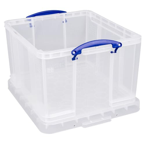 Really Useful Really Useful Box Plastic Storage 42 Litre Clear (Pack Of 2) 2
