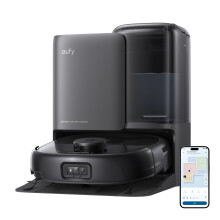 eufy E25 Omni Robot Vacuum Cleaner with Mop, HydroJet System, 20,000 Pa Turbo Powerful Suction, Zero Tangling, Corner-to-Edge Deep Cleaning and Mop L