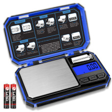 UNIWEIGH Digital Scales 200g/0.01g, Small pocket scales, Jewelry scales,Precision grams scales with LCD Display,6 units,Kitchen Scale Great for food,