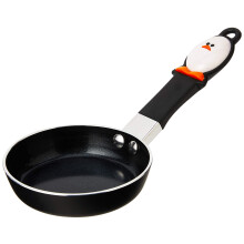 Joie Mini Nonstick Fry Pan – 4.5-Inch Nonstick Egg Pan with Heat-Resistant Handle, BPA & PFOA-Free, Compact & Easy to Store, Black