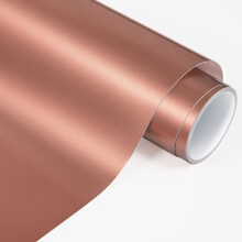 VINYL FROG Metallic Satin Rose Gold Chrome Craft Adhesive Vinyl Roll Holographic Sticker 30.5x155cm Works with Cameo and Cutters for Decoration