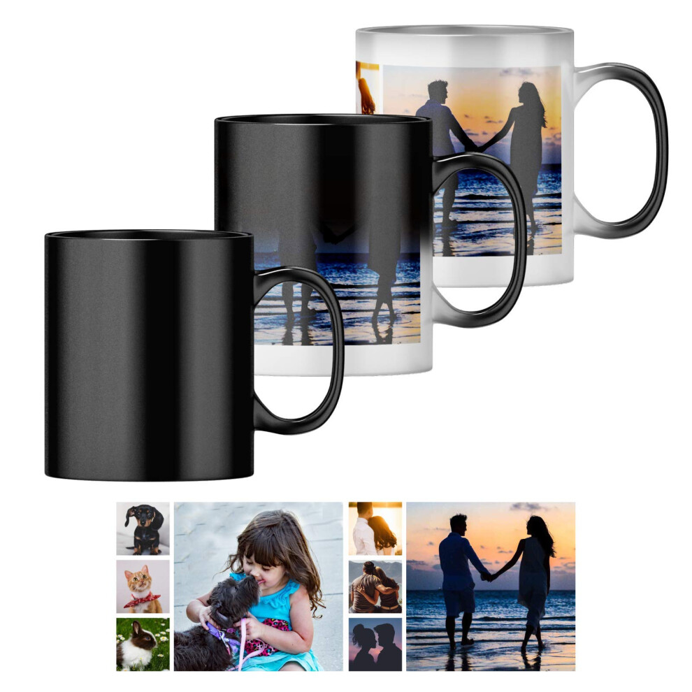 Photos - Other Toys Personalised Heat Change Mug with Eight Photo Collage  Personalise 8 Photos. Magic Heat Collage Photo Mug Gift(11oz)