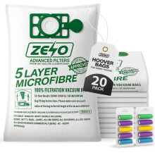 ZENO Hoover Bags for Henry Hoover 20 Pack | HEPA-Flo Numatic Bags | 5 Layer Construction | High Filtration & Superior Cleaning Performance | Replacem