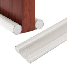 Double Under Door Draught Excluder, Draft Excluder for Doors, Adjustable 96 cm/37.8 inch Door Draft Stopper, Water Proof Snow Proof Window Draught Ex
