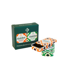 Maldon Salt - Pinch Tin Set - 2 x Original Sea Salt Pinch Tins and 2 x Smoked Sea Salt Pinch Tins - Pocket Sized Tins - Perfect for Picnics and Trave