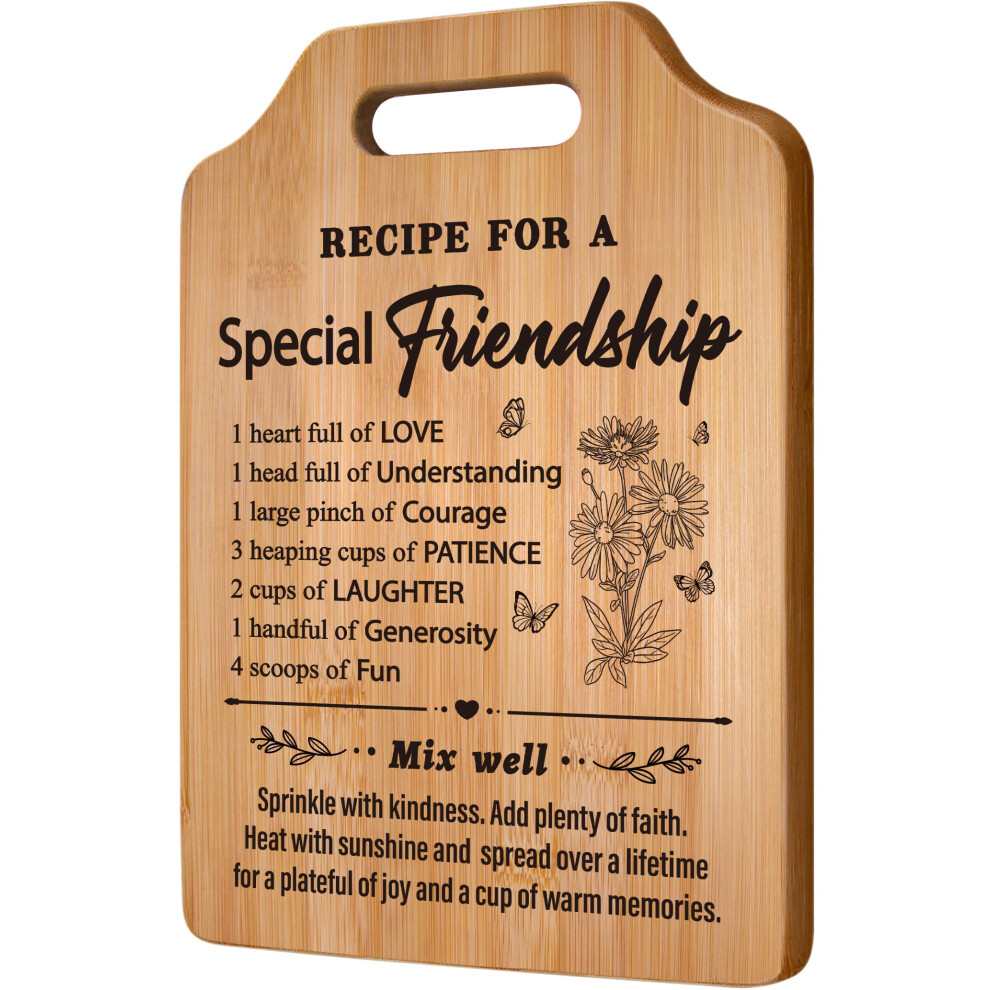 Photos - Wrist Watch Gleevara Friendship Gifts for Women, Friend Gifts for Best Friend Women - Unique Bamboo Cutting Board, Best Friend Birthday