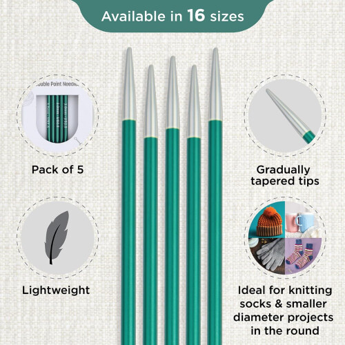 KnitPro Zing Double Pointed Needles 6" (15cm) | 3.00mm 2