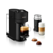 Nespresso Vertuo Next Coffee Machine by De'Longhi with Aeroccino Milk Frother, Over 30 Varieties of Pods, 6 Coffee Cup Sizes, Latte, Cappuccino, Star