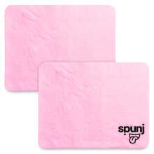 spunj 2pk Ultra Thirsty Sponge Cloth Pink, 32x42cm Super Absorbent Cloth for Home, Holds 7x Its Weight in Water, Reusable and Durable, Ideal for Kitc