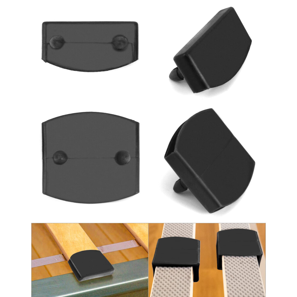 Qwork 36 Pcs Plastic Bed Slat Caps, Side And Center Bed Slats Holders Replacement For Single, Double And King Size Beds (55Mm X 9Mm Inside) 76925559