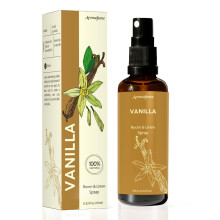 Vanilla Room, Linen & Pillow Spray by Aromafume | 100ml/3.38 fl oz | with Pure Vanilla Essential Oil | Aromatherapy Spray for Relaxation, Sleep & Str