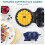 SNAILAR Mini Waffle Maker, 550W Waffle Iron, Ready Indicator Light, Non Stick Coating, Cool Touch Handle, Compact Size, Blue 7