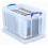 Really Useful Really Useful Box Plastic Storage 84 Litre Clear (Pack Of 2) 4