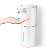 Dalugo Automatic Liquid Soap Dispenser, 380ml Rechargeable Touchless Wall Mounted Soap Dispenser with 4 Adjustable Levels, IPX5 Waterproof for Kitche
