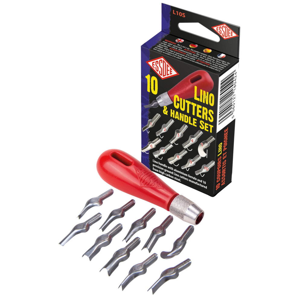 Essdee Ten Lino Cutters And Handle Set (Lino Cutter Styles 1 To 10) 80659136