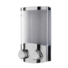 Croydex Wall Mounted Soap Dispenser - Eliminates Shower Clutter, Easy to Refill and Has a Pre-Measured Pump for Your Shower Gel, Shampoo and Conditio