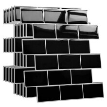Yoillione Upgrade Thicker Peel and Stick Wall Tiles Backsplash for Kitchen and Bathroom, Metro Subway Tiles Self Adhesive Tile Stickers 3D Stick on S