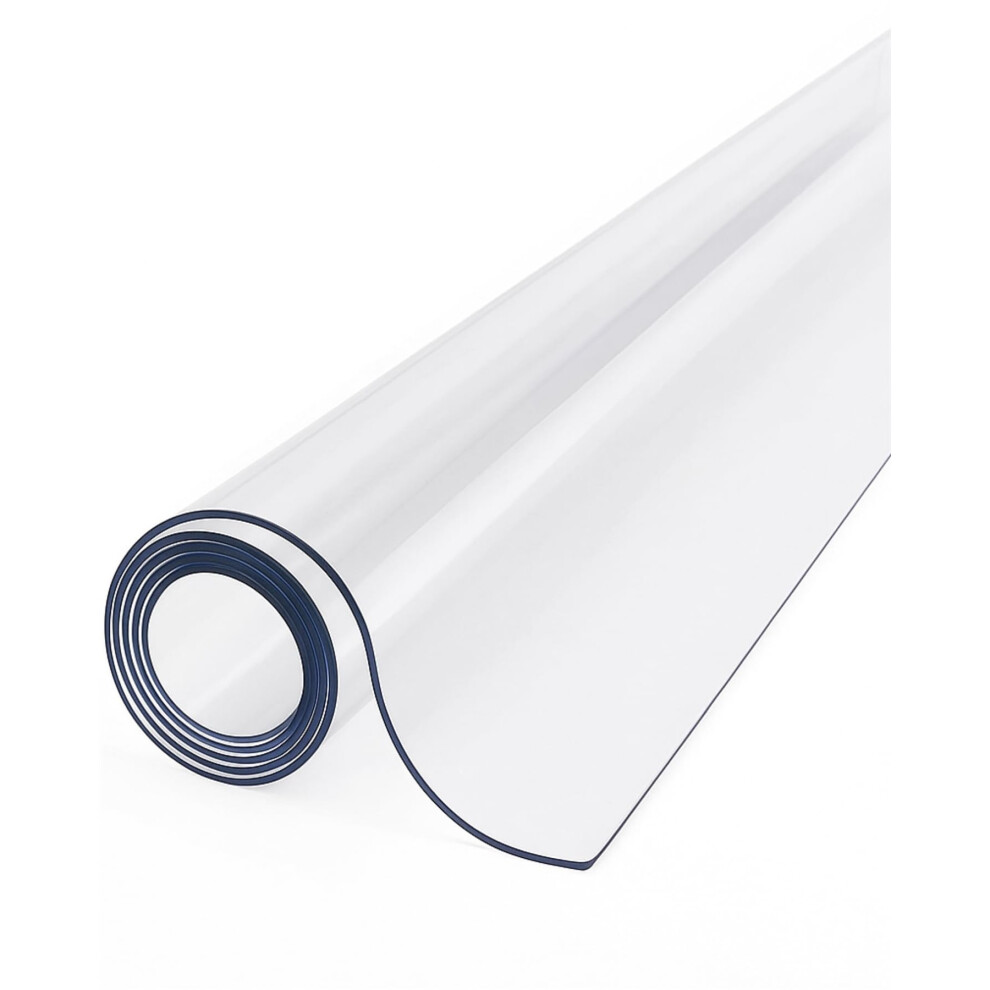 Airtech-Uk Pvc Table Protector - Clear Plastic Table Cover - Waterproof Wipeable - 2Mm Durable Pvc Cover (122 X 170Cm) 86018555