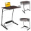 FoldWise Folding Laptop Table for Sofa - Sturdy Portable Desk, Height & Angle Adjustable Overbed Table for Dinner, Work & Study; All-In-One: Footrest 1