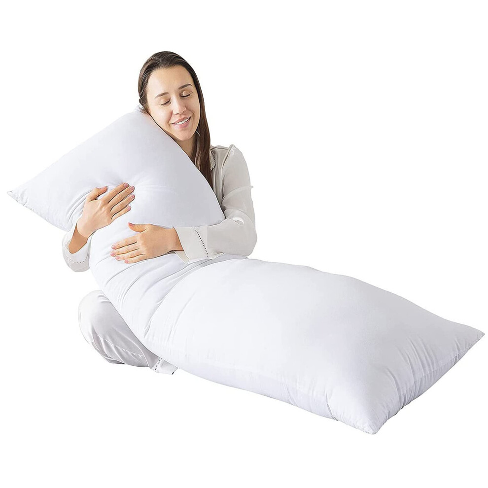 Adam Home Premium Hollowfiber Filled Bolster Pillow (King 5Ft) Full Body Orthopedic Long Pillow For Side Sleeper, Back, Neck, Maternity Support Pregn