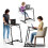 FoldWise Folding Laptop Table for Sofa - Sturdy Portable Desk, Height & Angle Adjustable Overbed Table for Dinner, Work & Study; All-In-One: Footrest 7