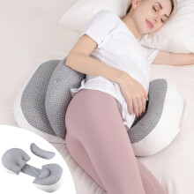 Chilling Home Pregnancy Pillows for Sleeping, Maternity Pillow for Belly, Adjustable and Portable Maternity Body Pillows for adults with Breathable C