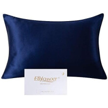 Natural Mulberry Silk Pillowcase for Hair and Skin King Size with Hidden Zipper, Ultra Smooth and Soft Breathable Cooling Silk Pillow case, Gifts for