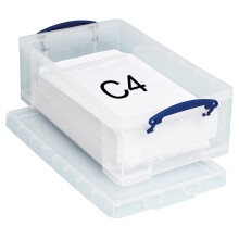 Really Useful Plastic Storage Box 12 Litre Clear