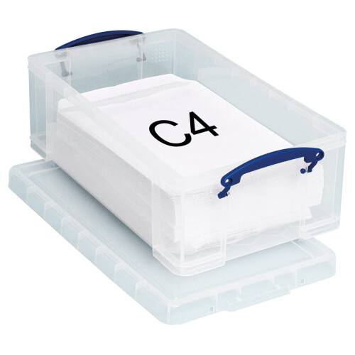 Really Useful Really Useful Plastic Storage Box 12 Litre Clear