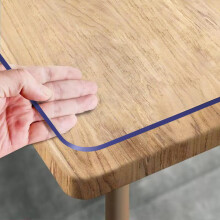 Royhom Clear Table Protector Transparent Table Protectors for Dining Room Tables 1.5mm Thick PVC Table Protector, Transparent Table Protector for Off